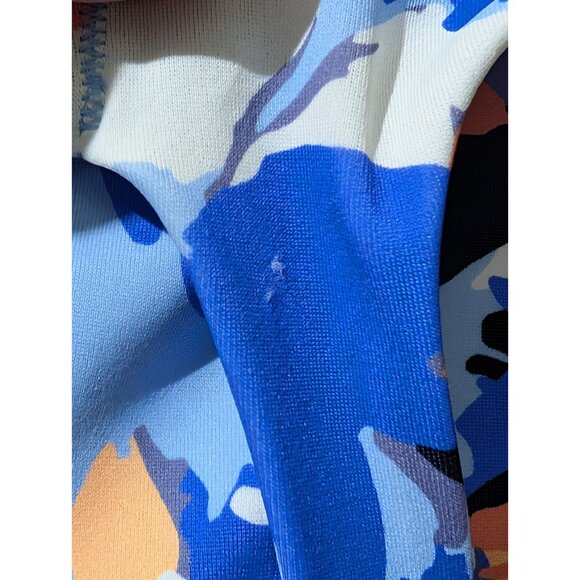 Athleta Women's Maldives Colorful High Neck Bra Cup Tankini Swim Tank Top 34B/C - Picture 6 of 16